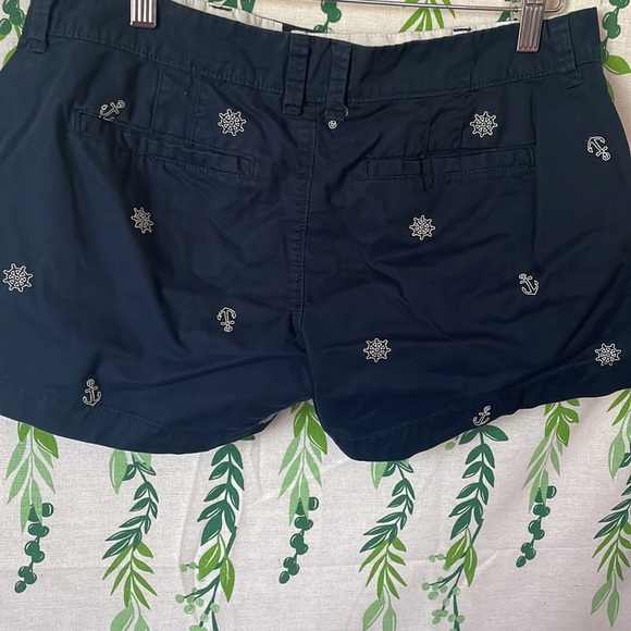 Size 6 Navy Anchor Shorts D2 - Picture 5 of 5